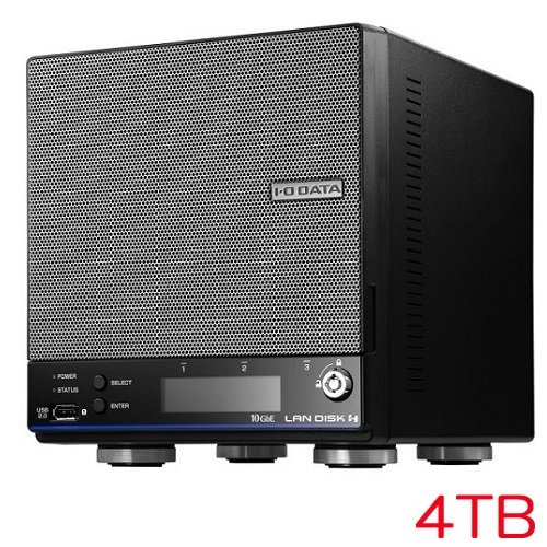 アイ・オー・データ HDL2-HA4B [10GbE Linux 2ドライブ BOXタイプNAS 4TB]