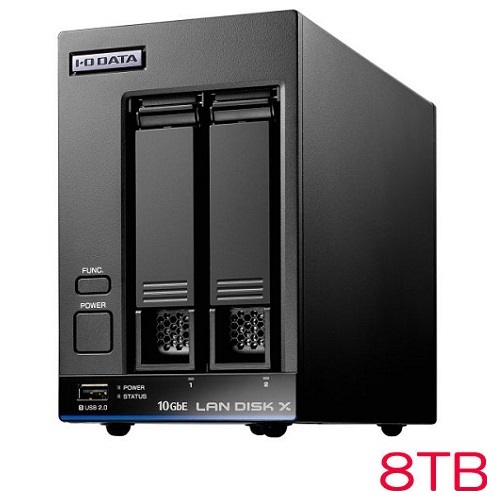 HDL2-XA8B [10GbE&マルチギガ Linux 2ドライブNAS 8TB]