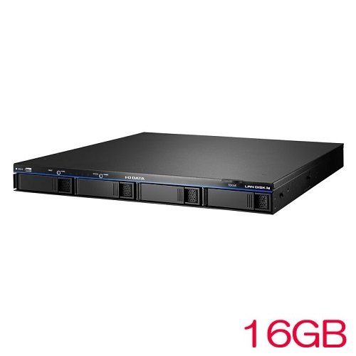 HDL4-HA16-UB [10GbE Linux 4ドライブ 1U NAS 16TB]