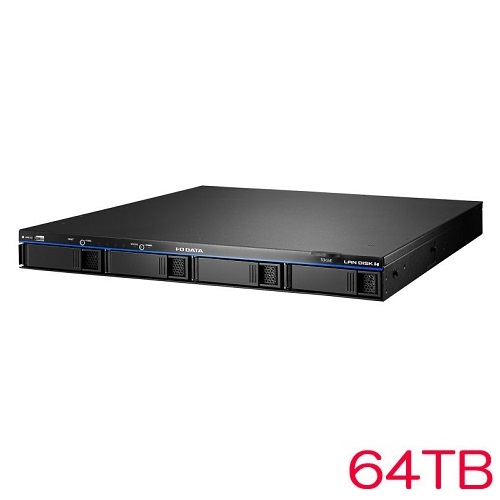 HDL4-HA64-UB [10GbE Linux 法人 4ドライブ 1UラックNAS 64TB]