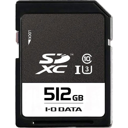 アイ・オー・データ EX-SDU13/512G [UHS-I UHS スピードクラス 3対応 SDXCメモリーカード 512GB]