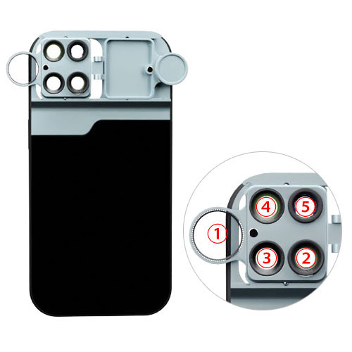 AREA MS-iP14PMLENS [iPhone用スライド型マルチレンズ iPhone14Pro専用]