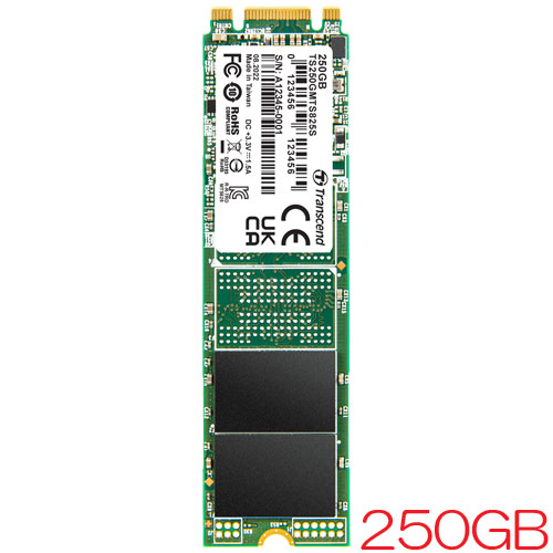 トランセンド TS250GMTS825S [250GB SSD MTS825S M.2 Type 2280 SATA-III 3D TLC 90TBW 3年保証]