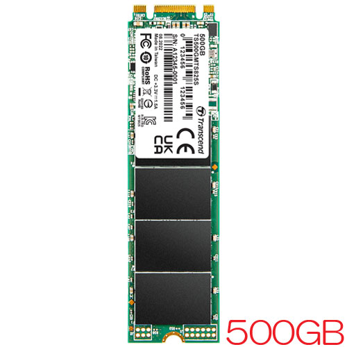 トランセンド TS500GMTS825S [500GB SSD MTS825S M.2 Type 2280 SATA-III 3D TLC 180TBW 3年保証]