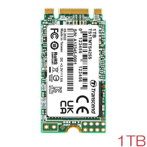 TS1TMTS425S [1TB SSD MTS425S M.2 Type 2242 SATA-III 3D TLC 360TBW 3年保証]