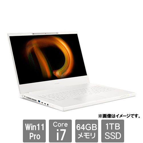 エイサー CN715-73G-SL76Z [Concept D7 SpatialLabs Edition (Core i7 64GB SSD1TB 15.6FHD Win11Pro ホワイト)]
