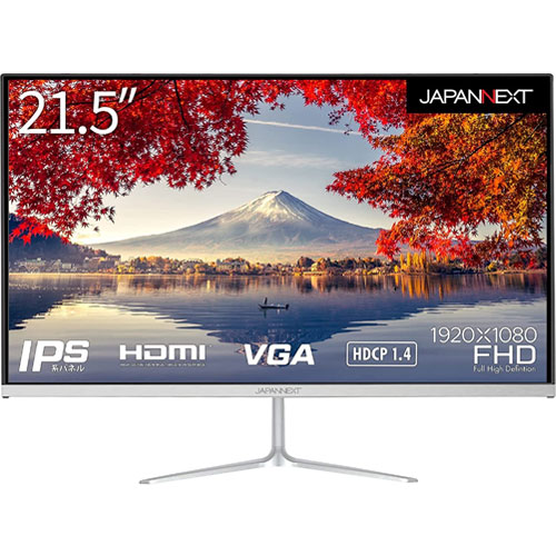 JAPANNEXT JN-IPS215FHD [液晶ディスプレイ/21.5型/1920×1080/シルバー]