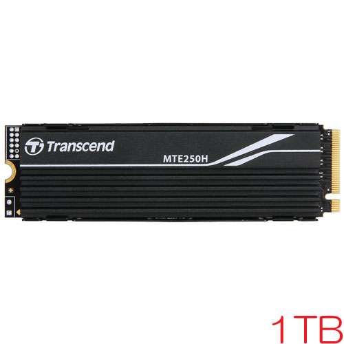 トランセンド TS1TMTE250H [1TB SSD 250H M.2(2280) NVMe PCIe Gen4 x4 DRAMキャッシュ 3D TLC 780TBW ヒートシンク]