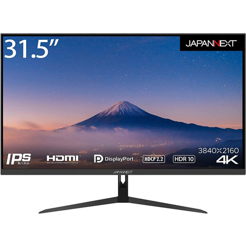 JAPANNEXT JN-IPS315UHDR [液晶ディスプレイ 31.5型/3840×2160/ブラック]