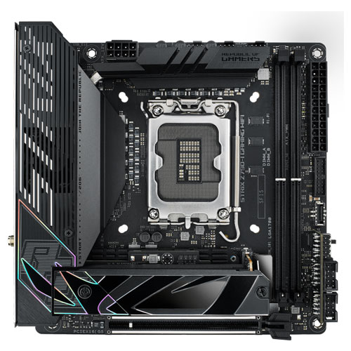 ASUS ROG STRIX Z790-I GAMING WIFI [Intel Z790/LGA1700/DDR5/Thunderbolt 4/2.5GbE/Wi-Fi 6E/Mini-ITX]