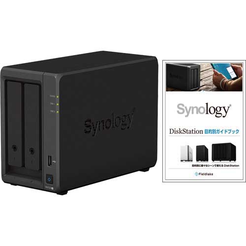 Synology DS723+/G [★ガイドブック付き★ DiskStation 2ベイ NAS Ryzen R1600 2GBメモリ GbEｘ2 ネットワーク拡張]