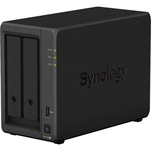 Synology DS723+ [DiskStation 2ベイ NAS 2コアRyzen R1600 2GBメモリ GbEｘ2 ネットワーク拡張 SATA対応]