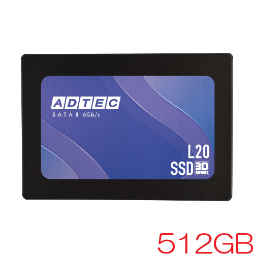 AD-L20DS25I-512G [512GB SSD 2.5inch SATA III DRAMキャッシュ 3D TLC 400TBW 3年保証]