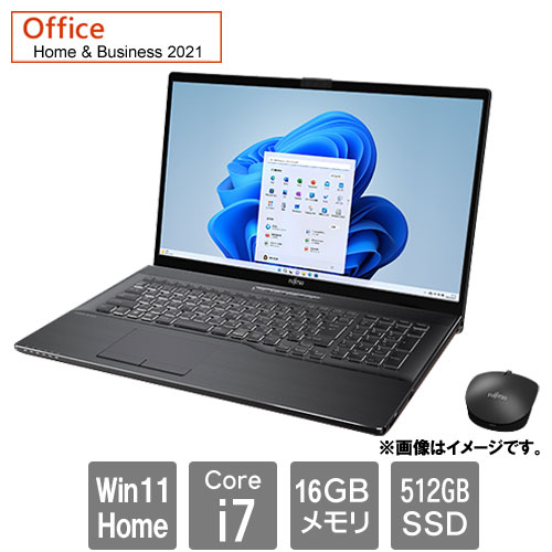 富士通 FMVN90H1B [LIFEBOOK NH90/H1 (i7-12700H 16GB SSD512GB 17.3 BD W11H H&B2021 ブライトブラック)]