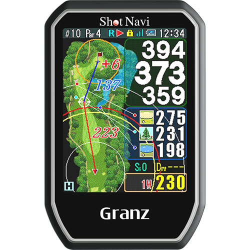 ゴルフ用GPSナビ Granz ブラック GranzBK