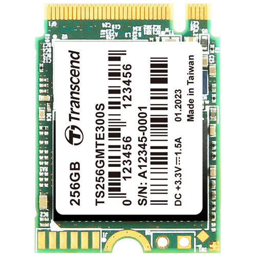 TS256GMTE300S [256GB M.2 PCIe SSD 300S NVMe Gen3 x4 Type 2230 M Key 3D TLC NAND 100TBW 5年保証]