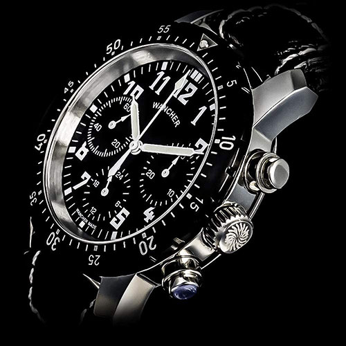 ワンチャー 軍用 機械式クロノグラフ AeroNacht WT-MA-AEN