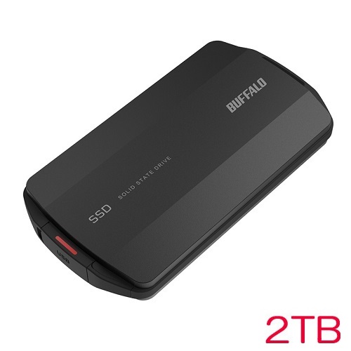 バッファロー SSD-PHP2.0U3-BA [PC対応 USB3.2A/C対応 SSD 2TB ブラック]