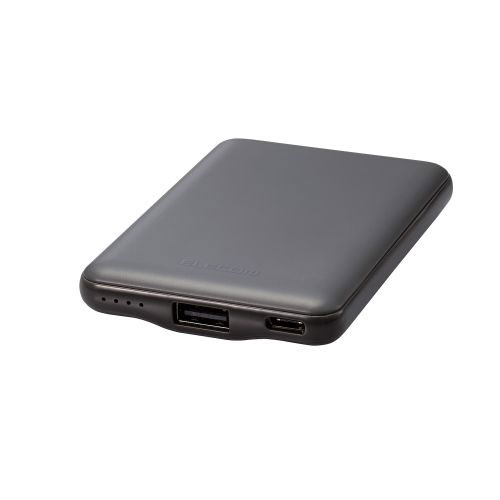 DE-C37-5000DGY [モバイルバッテリー/12W対応/5000mAh/ダークグレー]