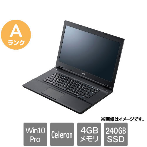 NEC ★中古パソコン・Aランク★PC-VK16EAADT [VersaPro タイプVA(Celeron3855U 4GB SSD240GB 15.6HD Win10Pro)]