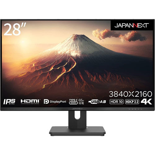 JAPANNEXT JN-IPS282UHDR-C65W [液晶ディスプレイ/28型/3840×2160/ブラック]