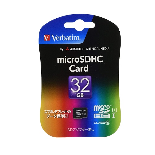 三菱化学メディア Verbatim SD/microSDカード MHCN32GJVZ2 [Micro SDHC Card 32GB Class10]