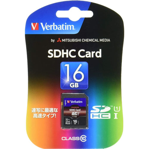 三菱化学メディア Verbatim SD/microSDカード SDHC16GJVB2 [SDHC Card 16GB Class 10]