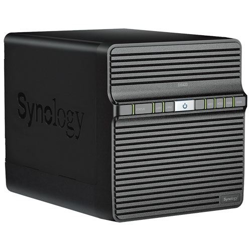 Synology DS423 [DiskStation 4ベイ NAS 4コア 64bit CPU 2GBメモリ GbEｘ2 SATA対応]