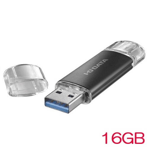 アイ・オー・データ U3C-STD U3C-STD16G/K [USB-A&USB-C搭載USBメモリー 16GB ブラック]