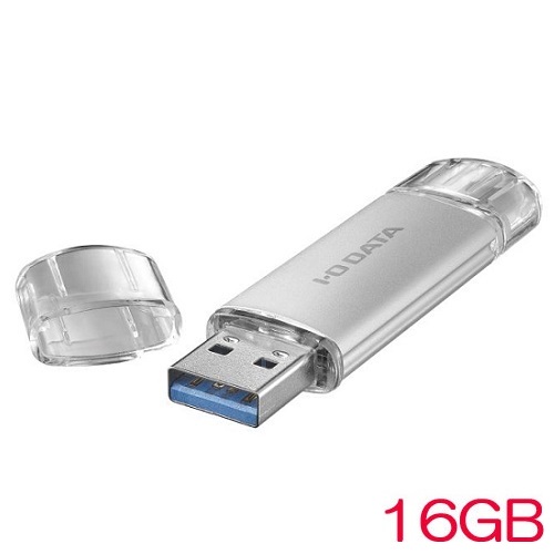 アイ・オー・データ U3C-STD U3C-STD16G/S [USB-A&USB-C搭載USBメモリー 16GB シルバー]