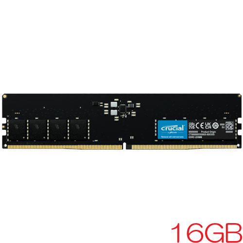 CT16G56C46U5 [16GB DDR5 5600 MT/s (PC5-44800) CL46 Unbuffered DIMM 288pin]