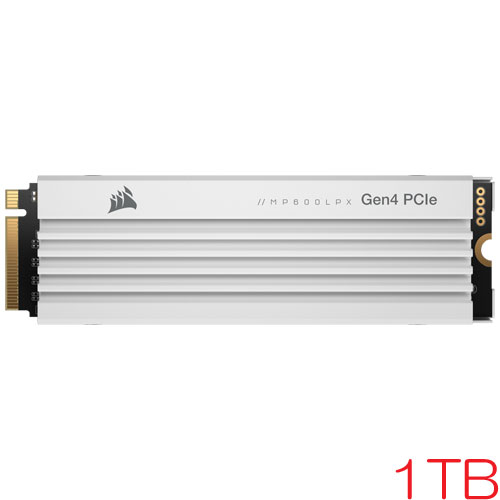 コルセア CSSD-F1000GBMP600PLPW [1TB SSD MP600 PRO LPX M.2(2280) NVMe PCIe Gen 4.0 x4 3D TLC 700TBW 5年保証]