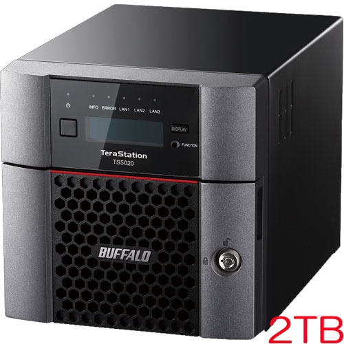 バッファロー TS5220DF0202 [TeraStation TS5220DF 2ベイNAS SSD 2TB]