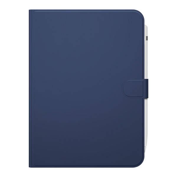 BSIPD22109CLFBL [iPad10.9用フリーアングルレザーケース ブルー]
