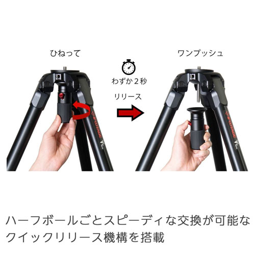 WILD BULL T5S 大型アルミ3段三脚_画像1