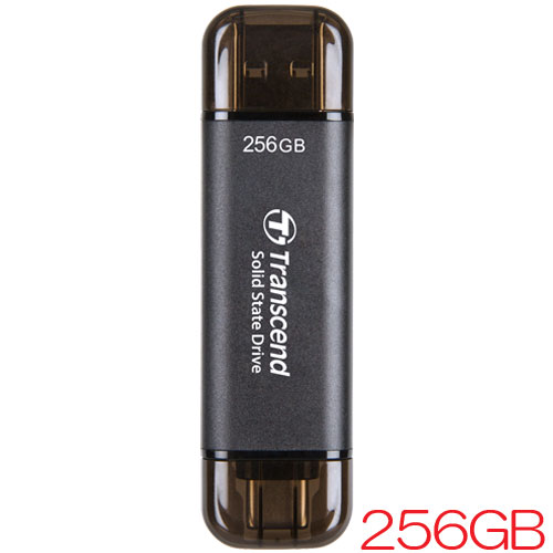トランセンド TS256GESD310C [256GB スティック型SSD ESD310 USB 3.2 Gen 2 Type-A/Type-C USB OTG対応 5年保証]