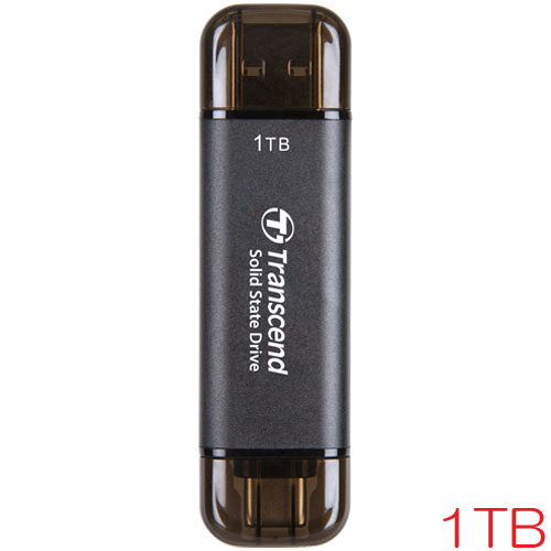 トランセンド TS1TESD310C [1TB スティック型SSD ESD310 USB 3.2 Gen 2 Type-A/Type-C USB OTG対応 5年保証]