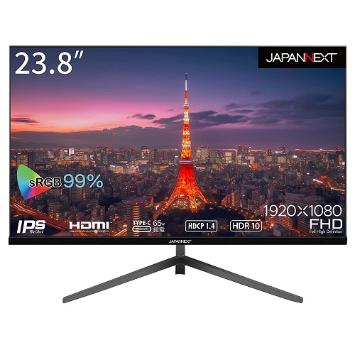 JAPANNEXT JN-IPS2380FHD-C65W-N [液晶ディスプレイ/23型/1920×1080/ブラック]