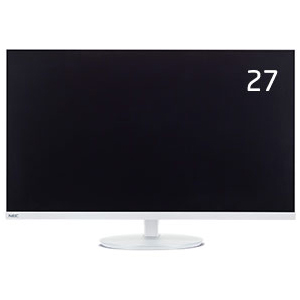 NEC MultiSync LCD-AS274F [27型3辺狭額縁VAワイド液晶ディスプレイ(白色)]
