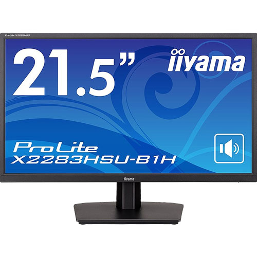 イーヤマ X2283HSU-B1H [21.5型液晶ディスプレイ/1920×1080/HDMI、DisplayPort/スピーカー：あり/VA方式パネル]