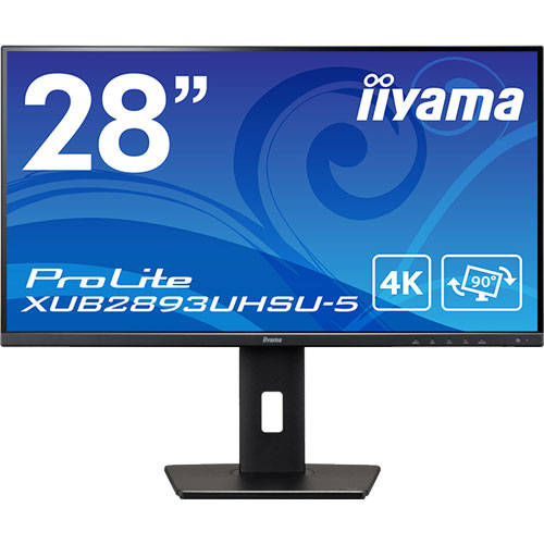 イーヤマ ProLite XUB2893UHSU-B5 [28型液晶ディスプレイ/3840×2160/HDMI、DisplayPort/IPS/昇降/回転]