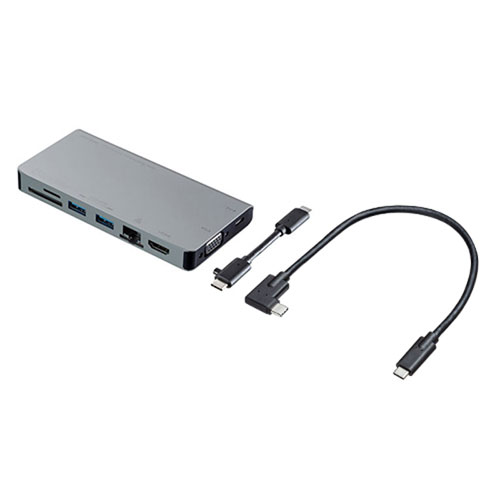サンワサプライ USB-3TCH13S2 [USB-Cドッキングハブ(VGA・HDMI・LAN・カードリーダー)]