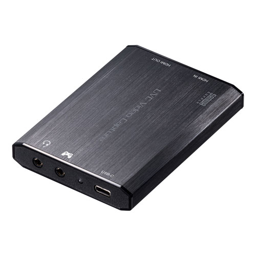 サンワサプライ USB-CVHDUVC3 [HDMIキャプチャー(USB3.2 Gen1・4K パススルー出力付)]
