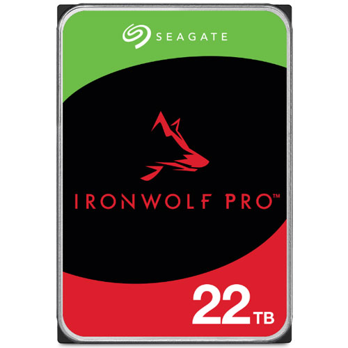 シーゲート ST22000NT001 [NAS向けHDD IronWolf Pro（22TB 3.5インチ SATA 6G 7200rpm 512MB Helium CMR）]