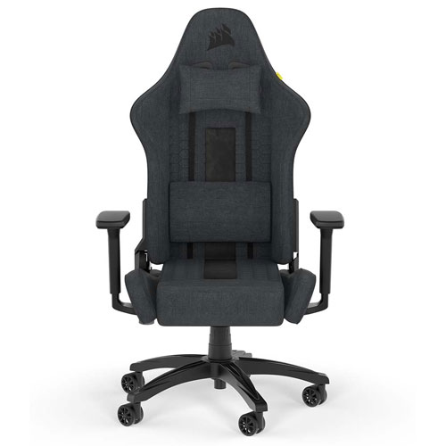 コルセア CF-9010052-WW [TC100 RELAXED Gaming Chair - Fabric Black/Grey]