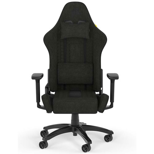 コルセア CF-9010051-WW [TC100 RELAXED Gaming Chair - Fabric Black/Black]