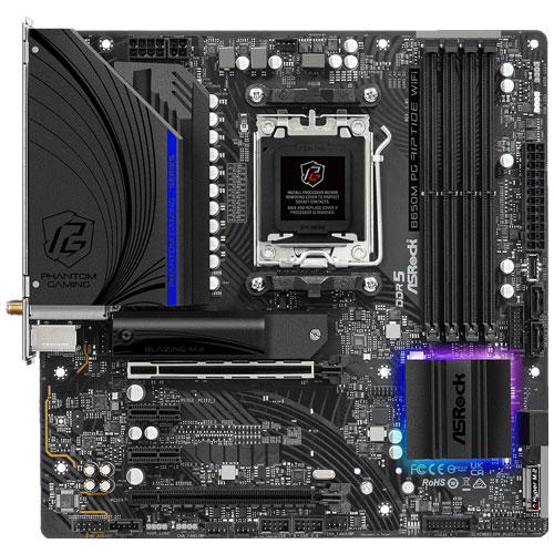 ASRock B650M PG Riptide WIFI [AMD B650/Socket AM5/DDR5/2.5GbE/Wi-Fi 6E/Micro ATX Thunderbolt AIC対応]