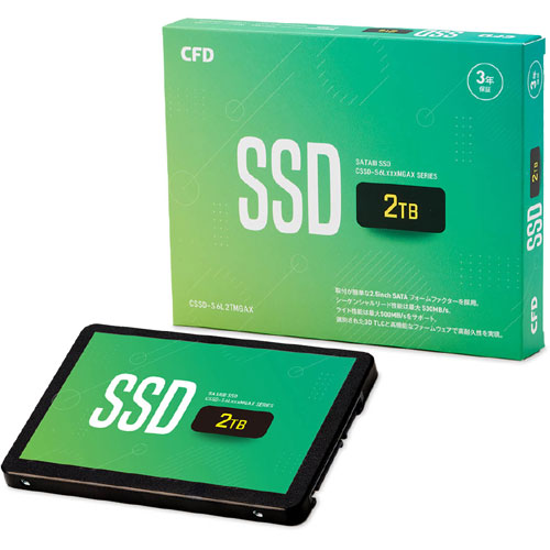 CSSD-S6L2TMGAX [CFD MGAXシリーズ SATA接続 2.5型 SSD 2TB 3年保証]