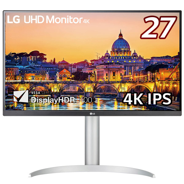 LG電子ジャパン LG UHD Monitor 27UP650-W [液晶ディスプレイ 27型/3840×2160]