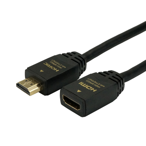 HORIC 【5個セット】 HORIC HDMI延長ケーブル 0.5m ブラック HDFM05-122BKX5